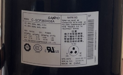 Máy nén C-SCP360H38A – Máy nén chính hãng, độ bền cao.